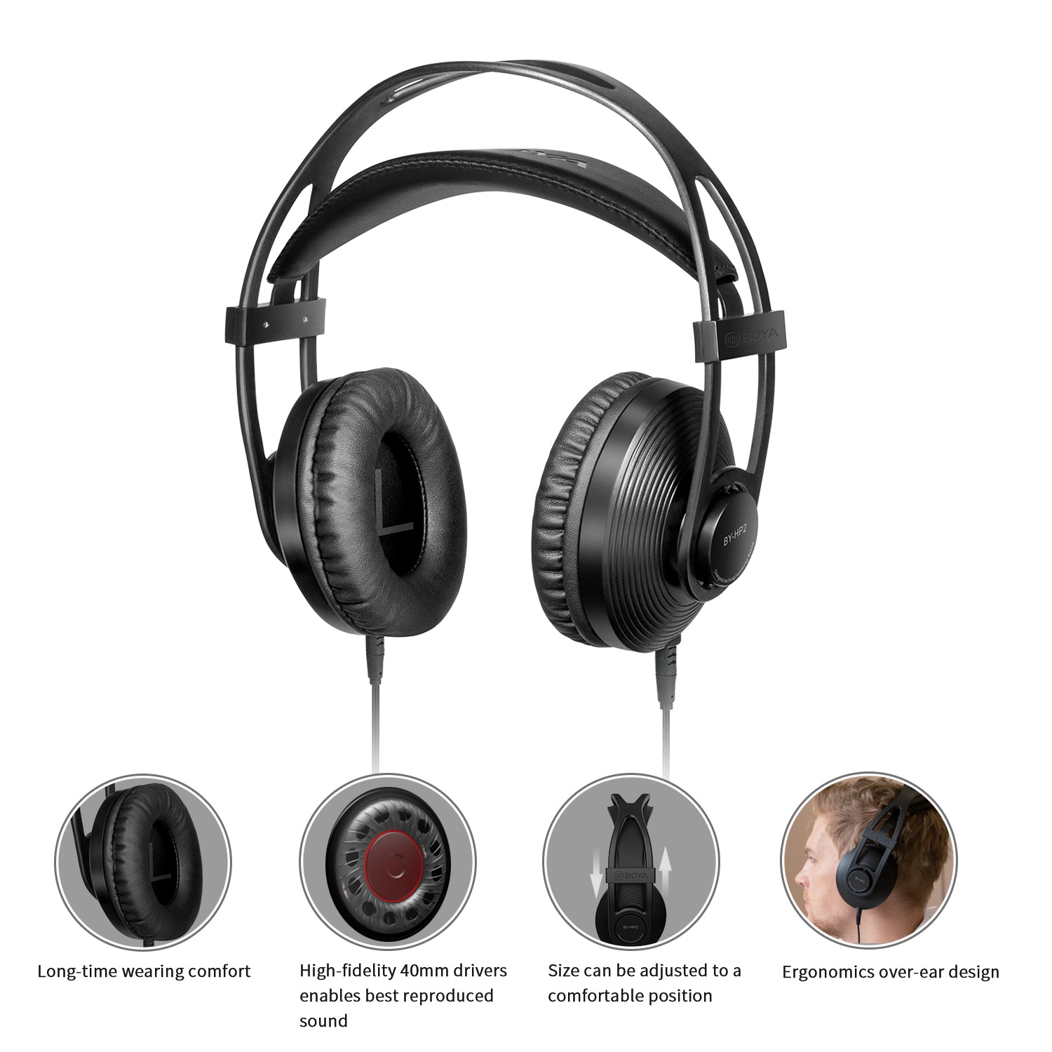 BY-HP2 Professional Monitor Headphone